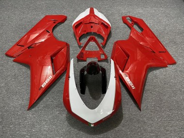 07-14 Rot Glänzend Sp-Design Ducati 848 1098 1198 Motorrad Verkleidung