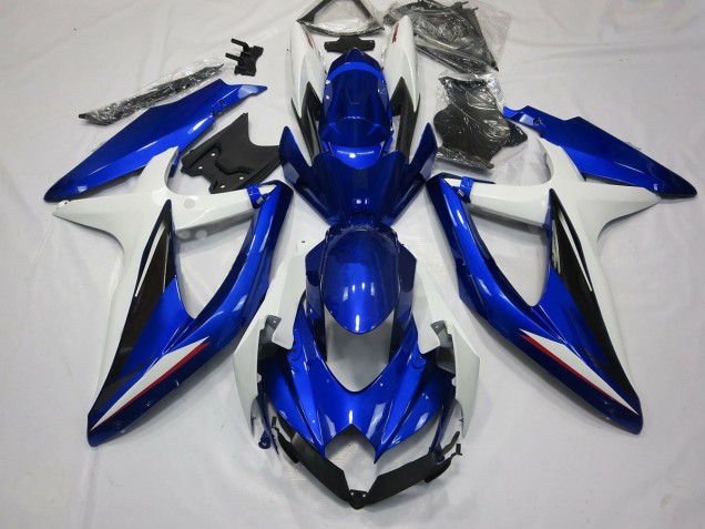 08-10 Blau Schwarz & Weiß GSXR 600-750 Motorrad Verkleidung 08-10 Blau Schwarz & Weiß GSXR 600-750 Motorrad Verkleidung
