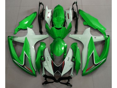 08-10 Glänzend Grün & Weiß GSXR 600-750 Motorrad Verkleidung