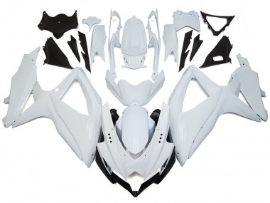 08-10 Glänzendes Glänzend Weiß GSXR 600-750 Motorrad Verkleidung