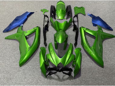 08-10 Grün & Blau GSXR 600-750 Motorrad Verkleidung
