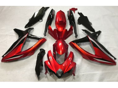 08-10 Rot Glänzend GSXR 600-750 Motorrad Verkleidung