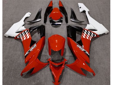 08-10 Rot Glänzend & Weiß ZX10R Motorrad Verkleidung