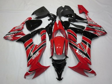 08-10 Rot Schwarz ZX10R Motorrad Verkleidung