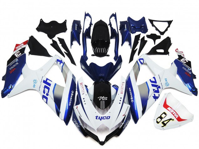08-10 Tyco Benutzerdefinierter Glanzstil GSXR 600-750 Motorrad Verkleidung