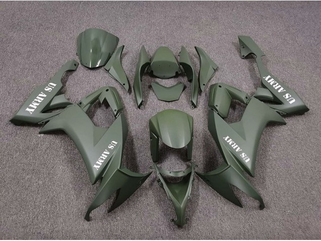 08-10 US Army Mattgrün ZX10R Motorrad Verkleidung 08-10 US Army Mattgrün ZX10R Motorrad Verkleidung