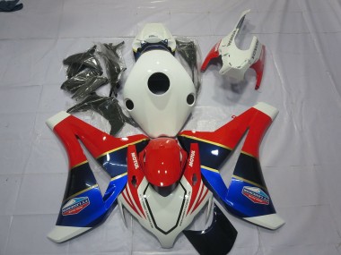 08-11 Weiß Blau & Rot CBR1000RR Motorrad Verkleidung