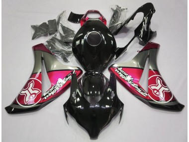 08-11 Candy Red Auf Schwarz Custom CBR1000RR Motorrad Verkleidung