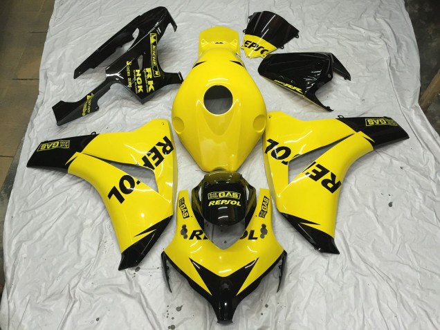 08-11 Gelb Glänzend Repsol CBR1000RR Motorrad Verkleidung 08-11 Gelb Glänzend Repsol CBR1000RR Motorrad Verkleidung