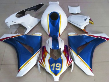 08-11 Glänzend Blau & Weiß CBR1000RR Motorrad Verkleidung