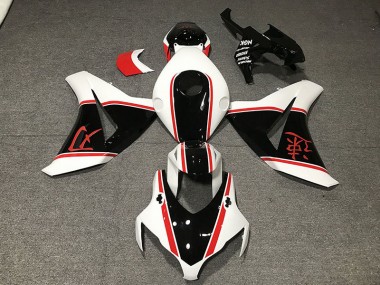 08-11 Glänzend Weiß Rot & Schwarz CBR1000RR Motorrad Verkleidung