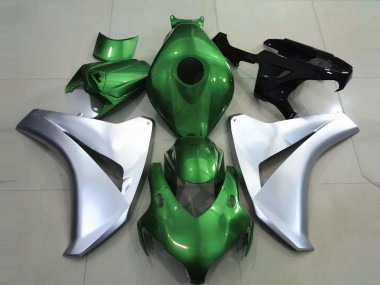 08-11 Glänzendes Grün & Silber CBR1000RR Motorrad Verkleidung