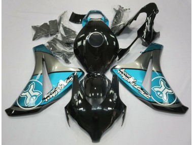 08-11 Hellblau Auf Schwarz Kundenspezifisch CBR1000RR Motorrad Verkleidung