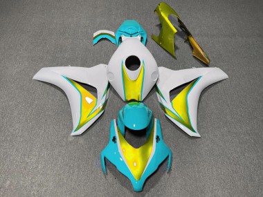 08-11 Hellblau & Gold CBR1000RR Motorrad Verkleidung