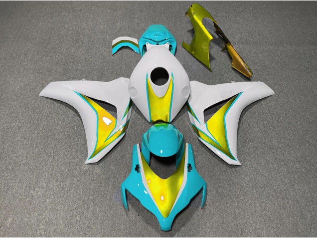 08-11 Hellblau & Gold CBR1000RR Motorrad Verkleidung