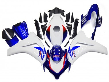 08-11 Leuchtend Blauer Stern CBR1000RR Motorrad Verkleidung