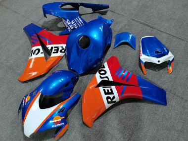 08-11 Perlblau Repsol Stil CBR1000RR Motorrad Verkleidung