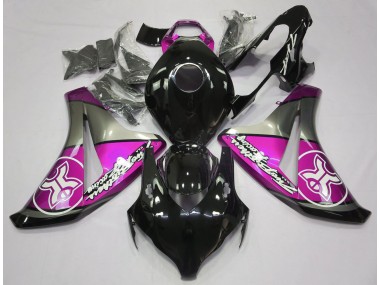 08-11 Rosa Auf Schwarz Custom CBR1000RR Motorrad Verkleidung