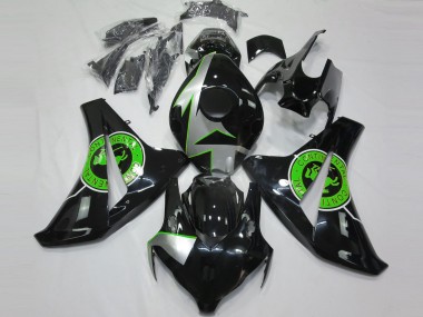 08-11 Schwarz Glänzend & Grün CBR1000RR Motorrad Verkleidung
