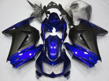 08-12 Blau & Matt Schwarz Ninja 250 Motorrad Verkleidung
