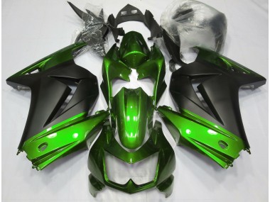 08-12 Grün & Matt Schwarz Ninja 250 Motorrad Verkleidung