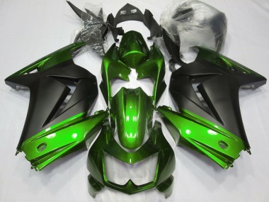 08-12 Grün & Matt Schwarz Ninja 250 Motorrad Verkleidung
