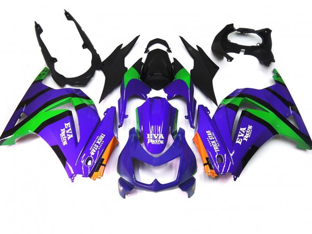 08-12 Lilagrün & Schwarz Ninja 250 Motorrad Verkleidung 08-12 Lilagrün & Schwarz Ninja 250 Motorrad Verkleidung