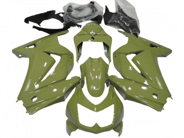 08-12 Oliv Glänzend Ninja 250 Motorrad Verkleidung