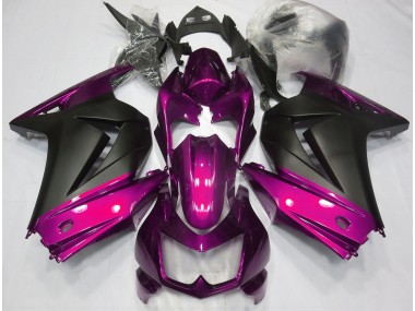 08-12 Pink & Matt Schwarz Ninja 250 Motorrad Verkleidung