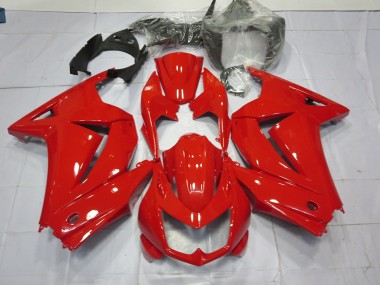 08-12 Rot Glänzend Ninja 250 Motorrad Verkleidung