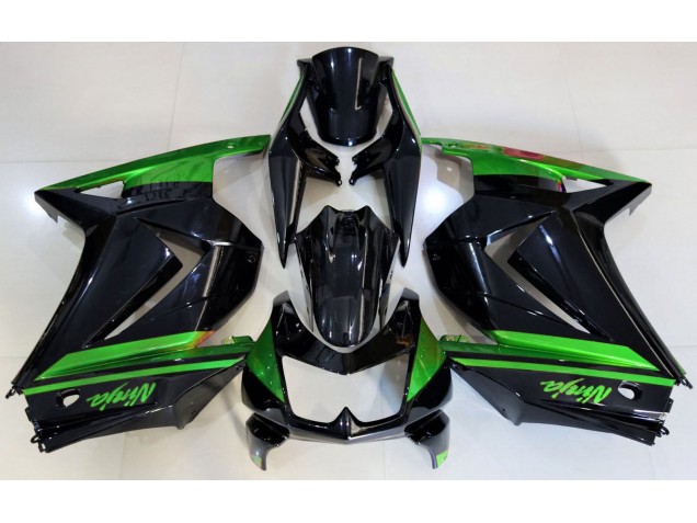 08-12 Schwarz Glänzend & Grün Ninja 250 Motorrad Verkleidung