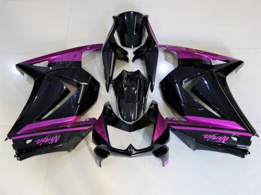 08-12 Schwarz Glänzend & Lila Ninja 250 Motorrad Verkleidung