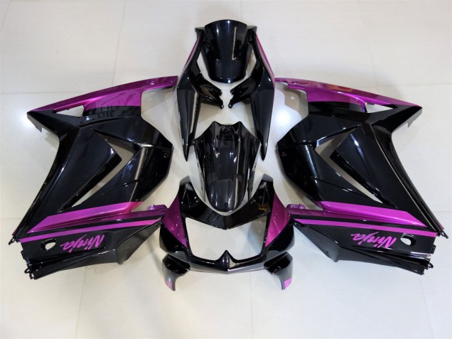 08-12 Schwarz Glänzend & Lila Ninja 250 Motorrad Verkleidung