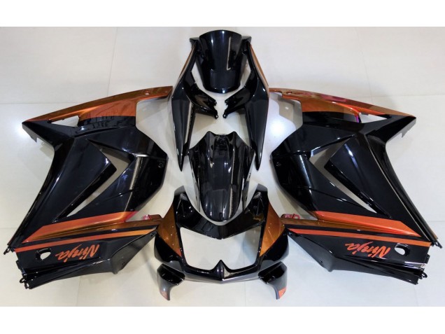 08-12 Schwarz Glänzend & Orange Ninja 250 Motorrad Verkleidung 08-12 Schwarz Glänzend & Orange Ninja 250 Motorrad Verkleidung