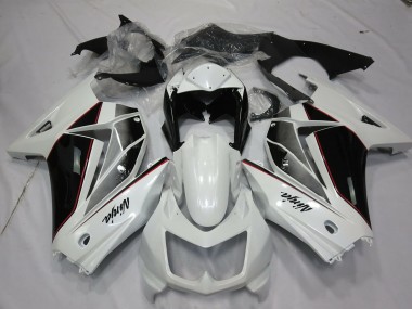 08-12 Weiß & Schwarz Ninja 250 Motorrad Verkleidung