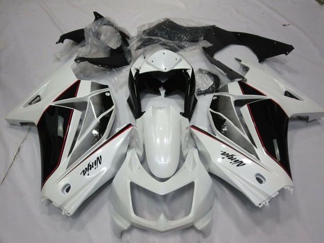08-12 Weiß & Schwarz Ninja 250 Motorrad Verkleidung 08-12 Weiß & Schwarz Ninja 250 Motorrad Verkleidung