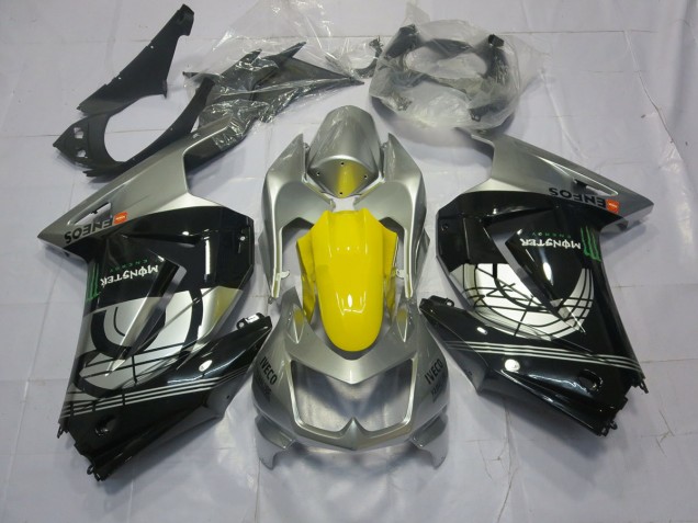 08-12 Silber & Schwarz Ninja 250 Motorrad Verkleidung 08-12 Silber & Schwarz Ninja 250 Motorrad Verkleidung