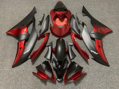 08-16 Benutzerdefiniert OEM Stil Rot / Schwarz R6 Motorrad Verkleidung