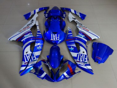 08-16 Blau Glänzend Fiat R6 Motorrad Verkleidung