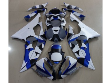 08-16 Blauer Schnee Camo R6 Motorrad Verkleidung