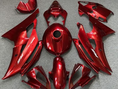 08-16 Candy Rot R6 Motorrad Verkleidung