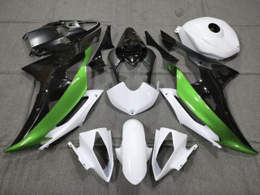 08-16 Custom Grün Schwarz & Weiß R6 Motorrad Verkleidung