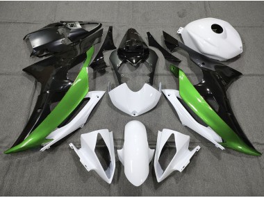 08-16 Custom Grün Schwarz & Weiß R6 Motorrad Verkleidung