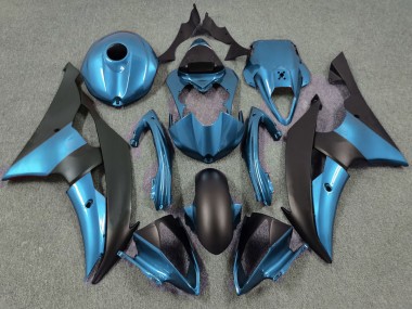 08-16 Elektrisches Blau & Matt Schwarz R6 Motorrad Verkleidung