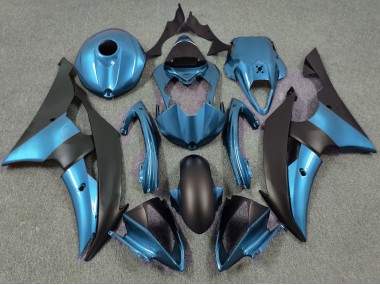 08-16 Elektrisches Blau & Matt Schwarz R6 Motorrad Verkleidung