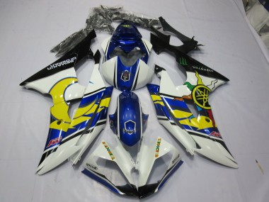 08-16 Gelb & Blau R6 Motorrad Verkleidung