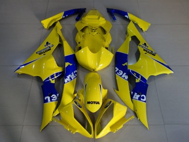 08-16 Glänzendes Gelb Camel R6 Motorrad Verkleidung