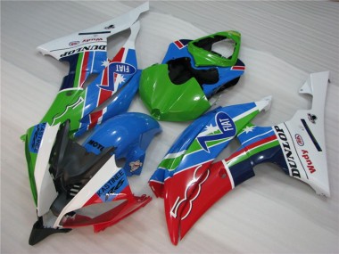08-16 Grün Fiat R6 Motorrad Verkleidung
