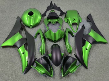 08-16 Grün & Matt Schwarz R6 Motorrad Verkleidung