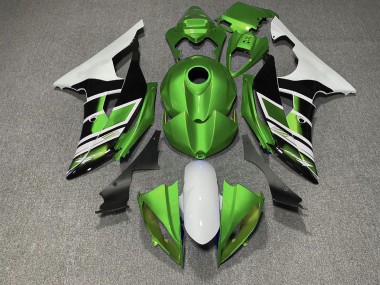 08-16 Grün Schwarz & Weiß OEM-Stil R6 Motorrad Verkleidung